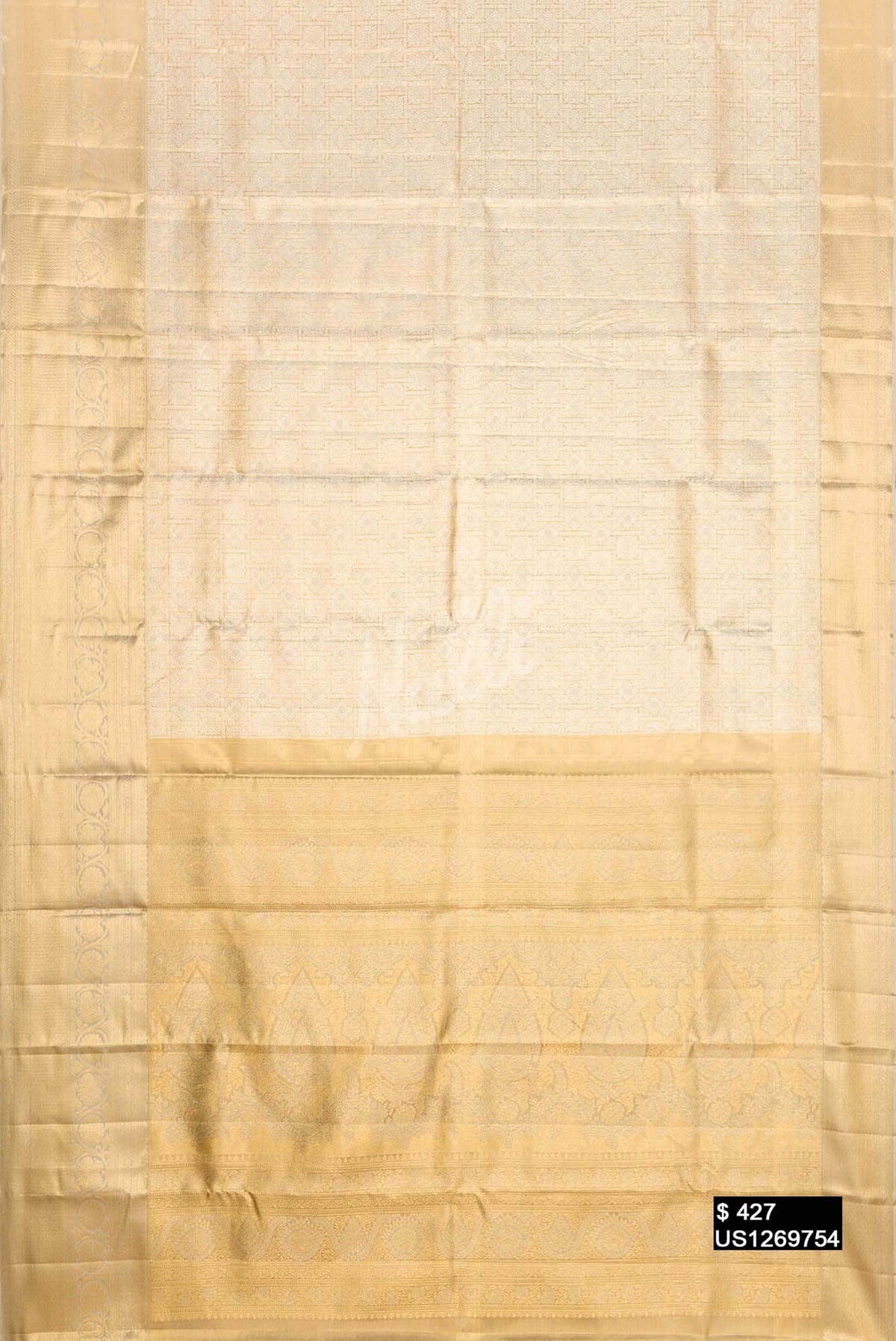 Gold Kanchipuram Tissue Silk Saree