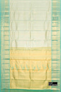 Sea Green Kanchipuram Tissue Silk Saree