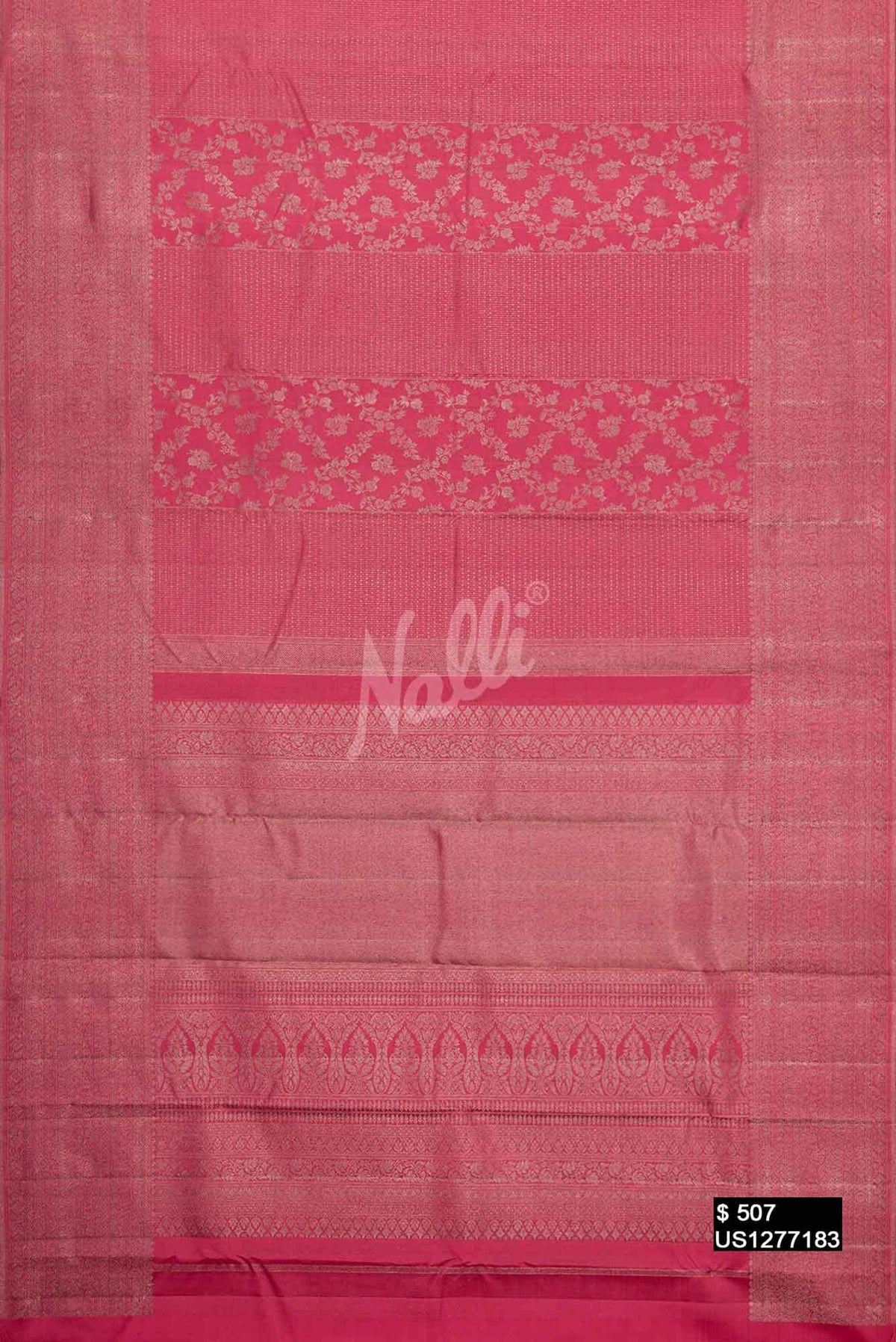 Pink Kanchipuram Silk Saree