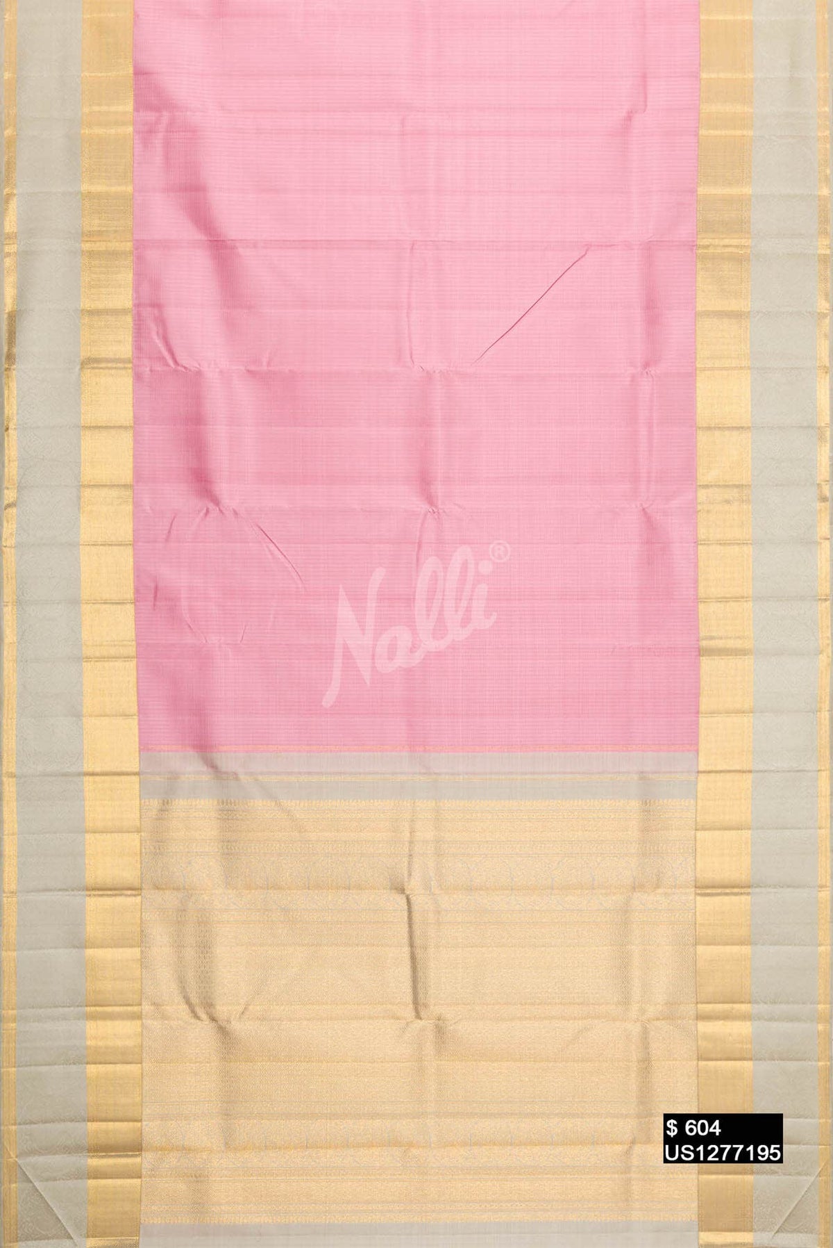 Pink Kanchipuram Silk Saree
