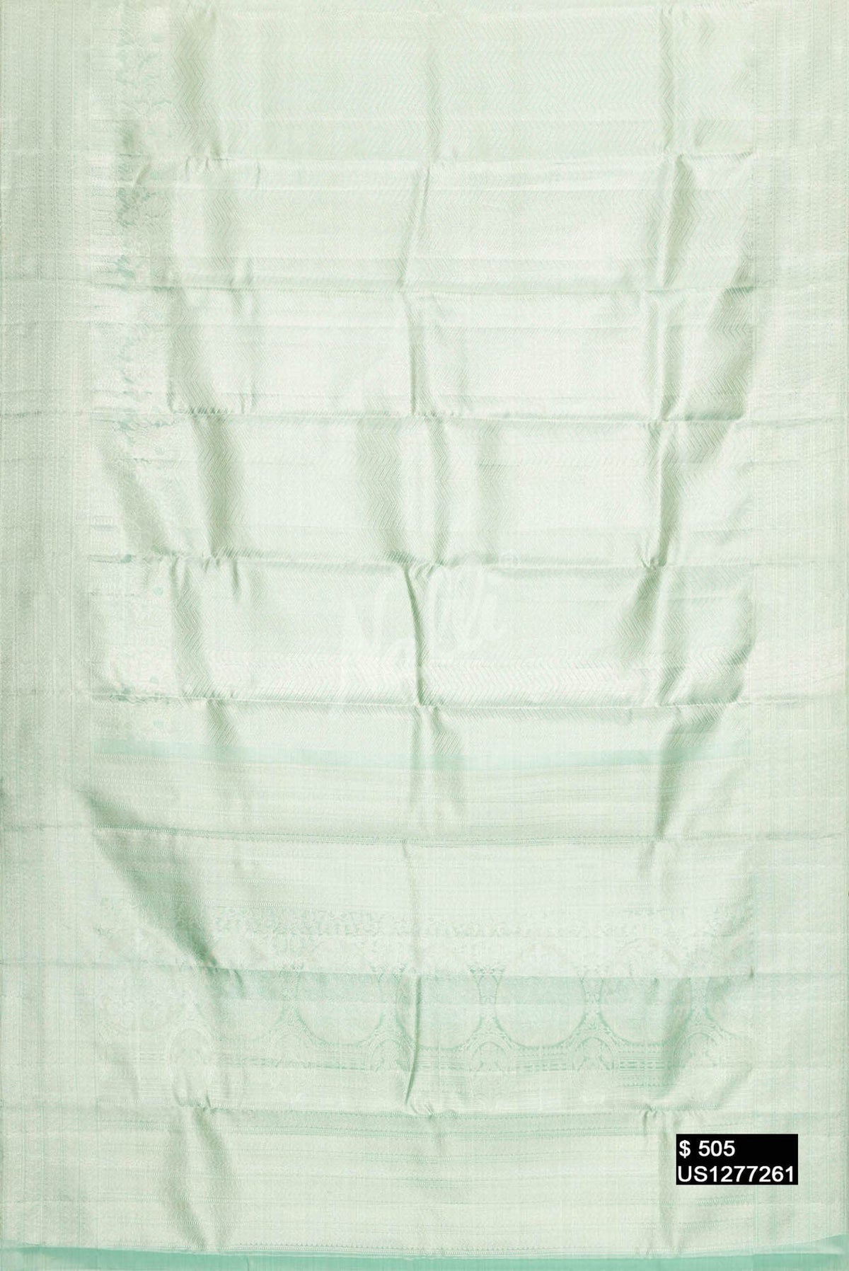 Sea Green Kanchipuram Silk Saree