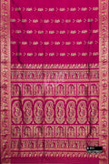 Magenta Baluchari Silk Saree