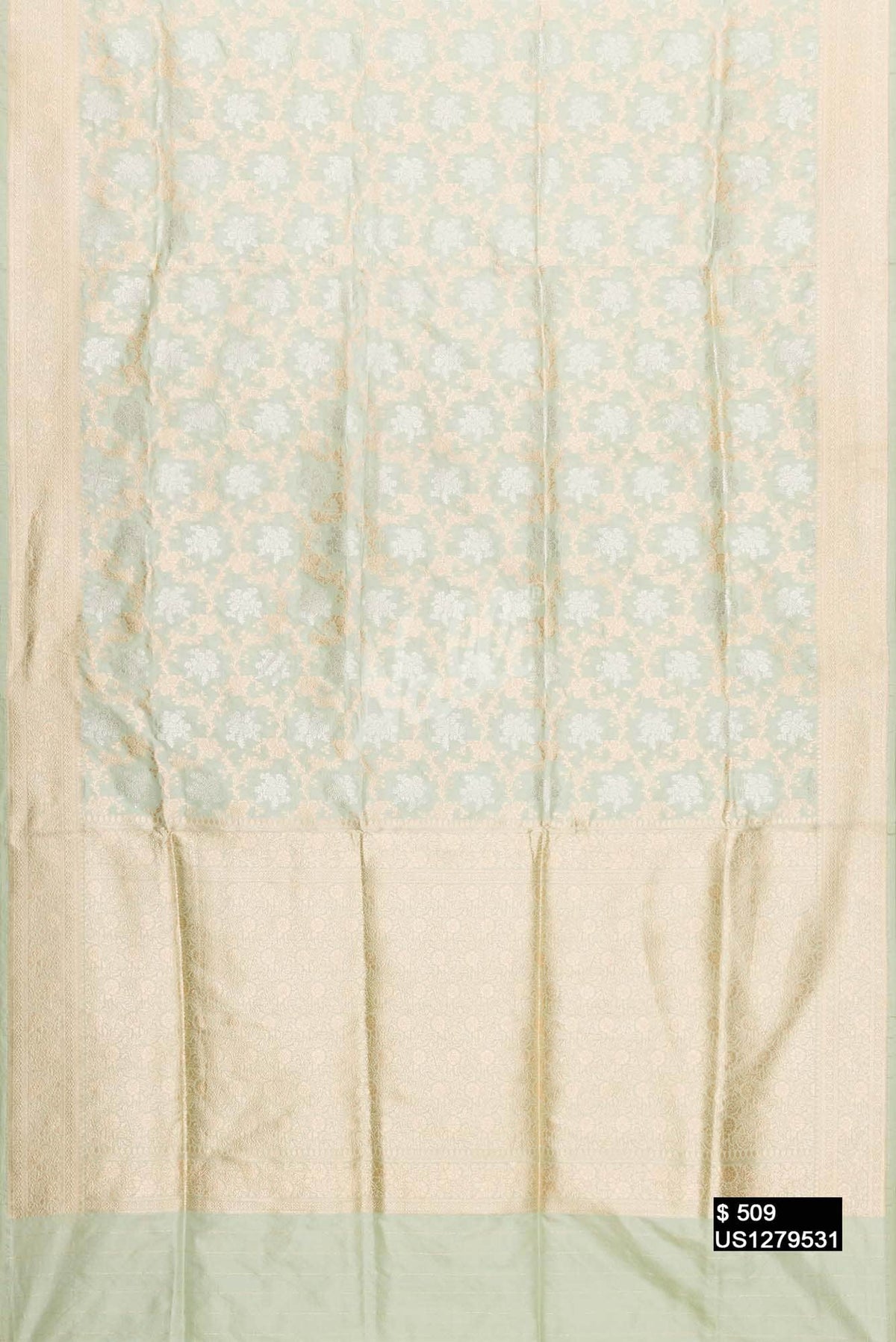 Light Green Banarasi Silk Saree