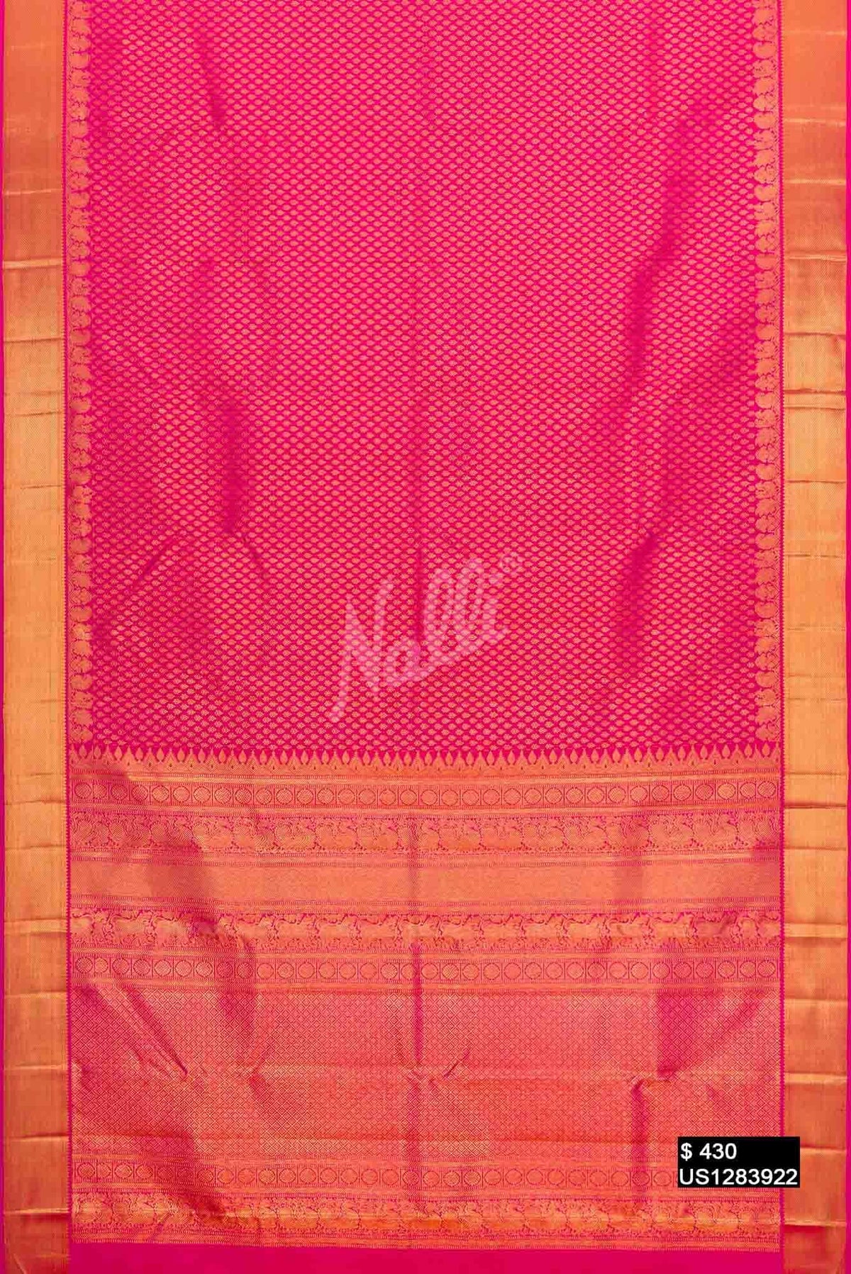 Pink Kanchipuram Silk Saree