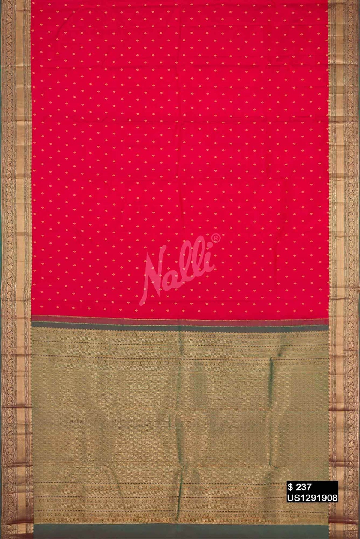 Imperial Red Kanchipuram Silk Saree