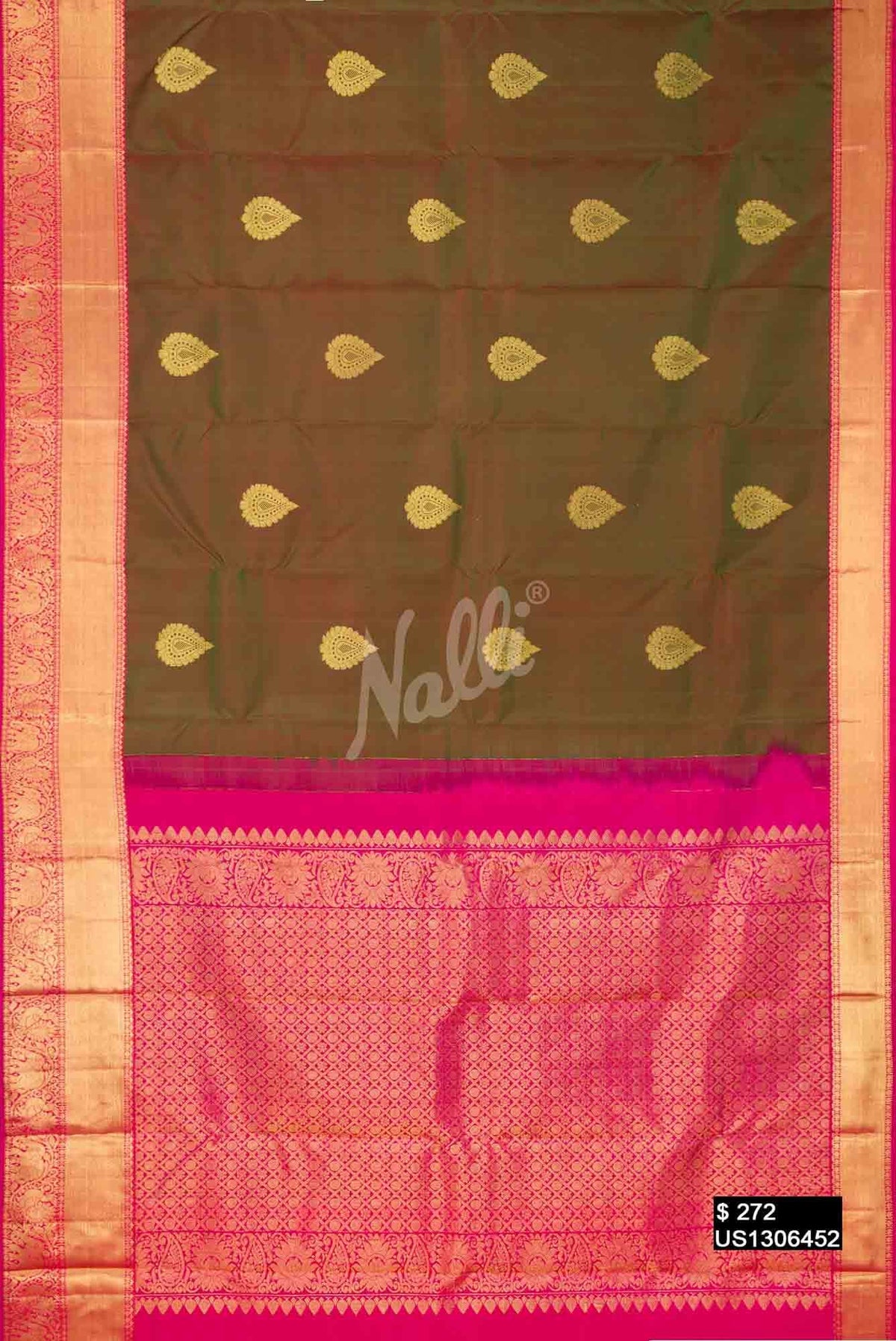 Green Kanchipuram Silk Saree