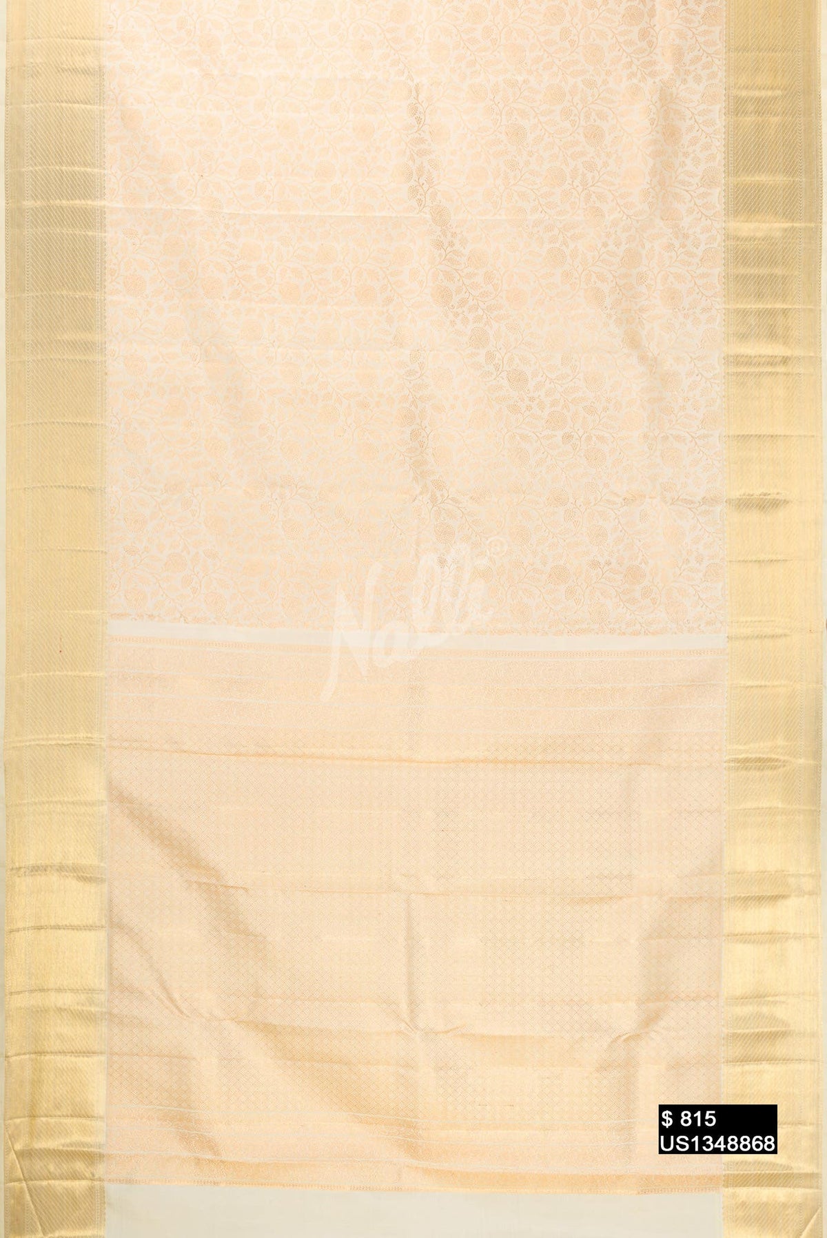 Sandal Kanchipuram Silk Saree