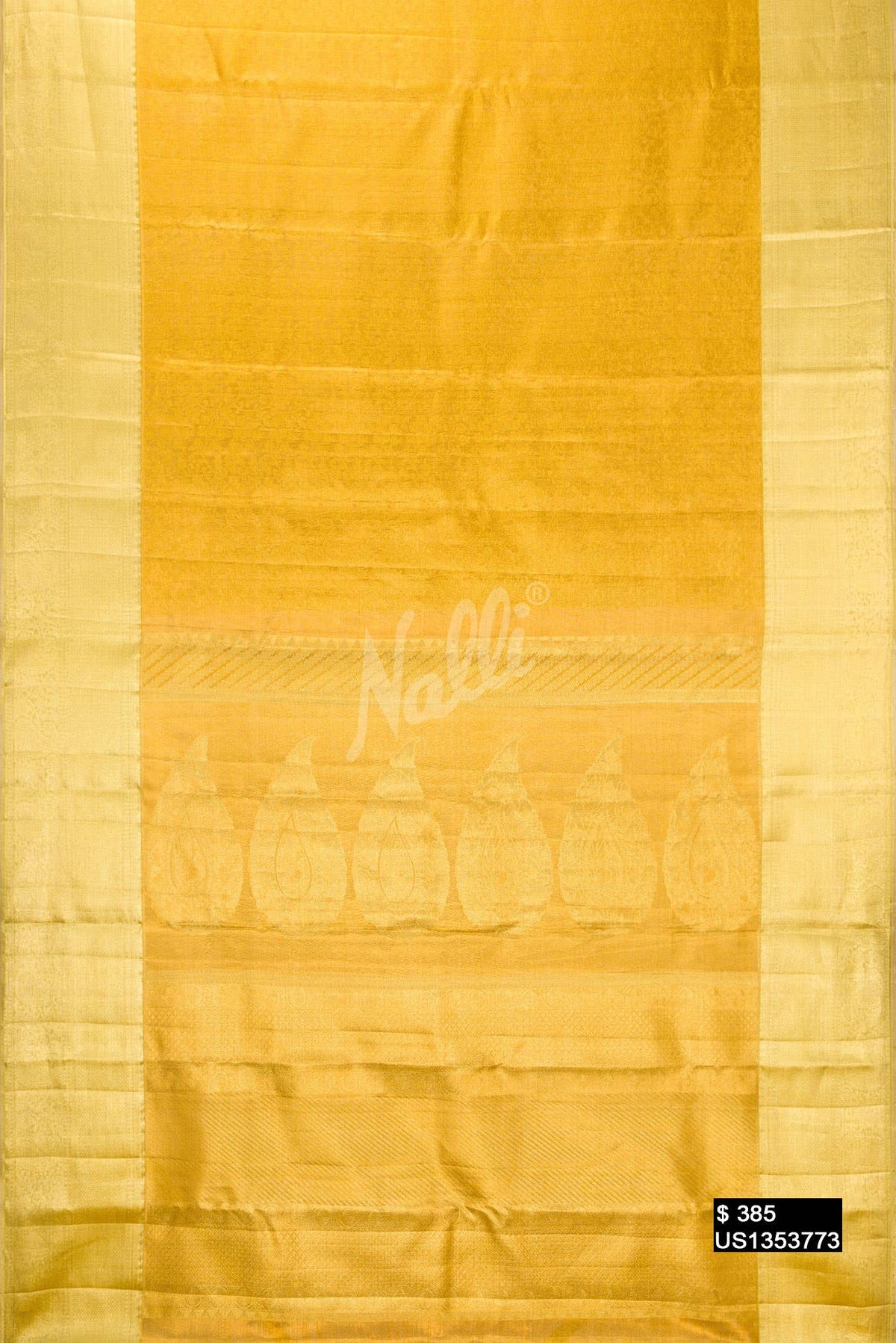 Gold Kanchipuram Tissue Silk Saree