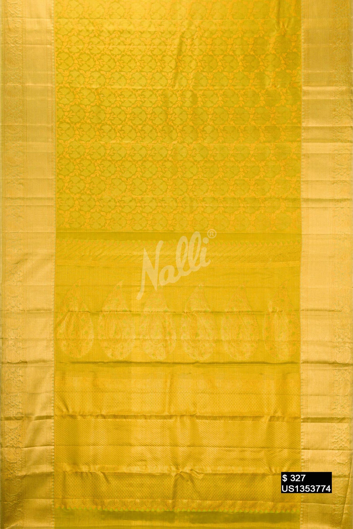 Green Kanchipuram Tissue Silk Saree