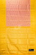 Golden Peach Kanchipuram Tissue Silk Saree