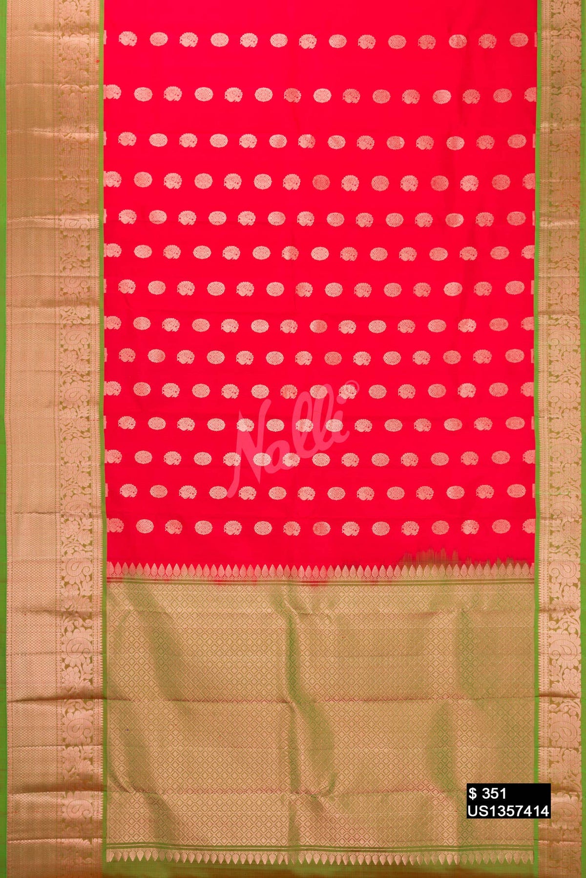Red Kanchipuram Silk Saree