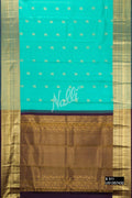 Sea Green Kanchipuram Silk Saree