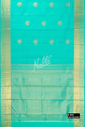 Sea Green Kanchipuram Silk Saree