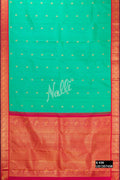 Sea Green Kanchipuram Silk Saree