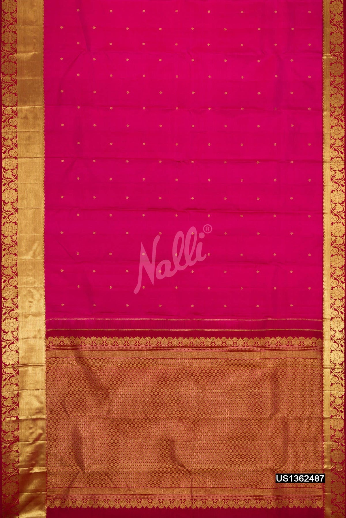 Rani Pink Kanchipuram Silk Saree