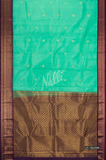 Sea Green Kanchipuram Silk Saree