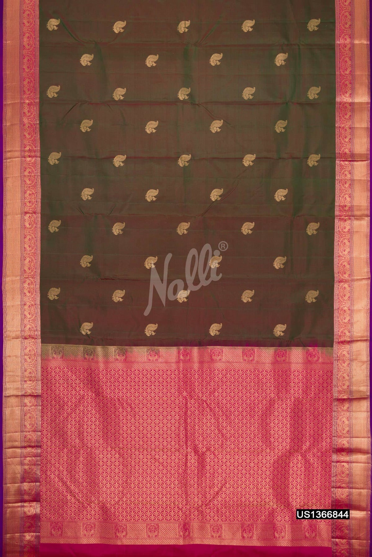 Green Kanchipuram Silk Saree