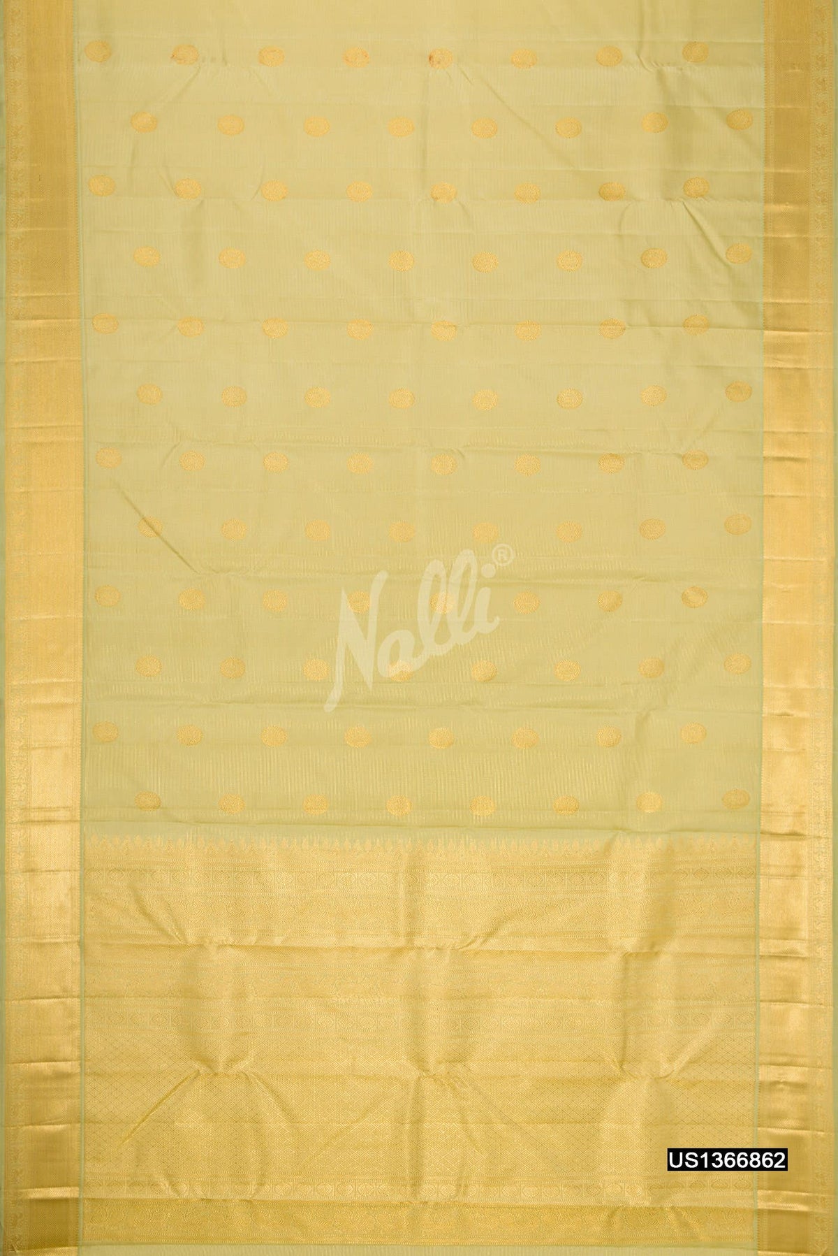Pista Green Kanchipuram Silk Saree