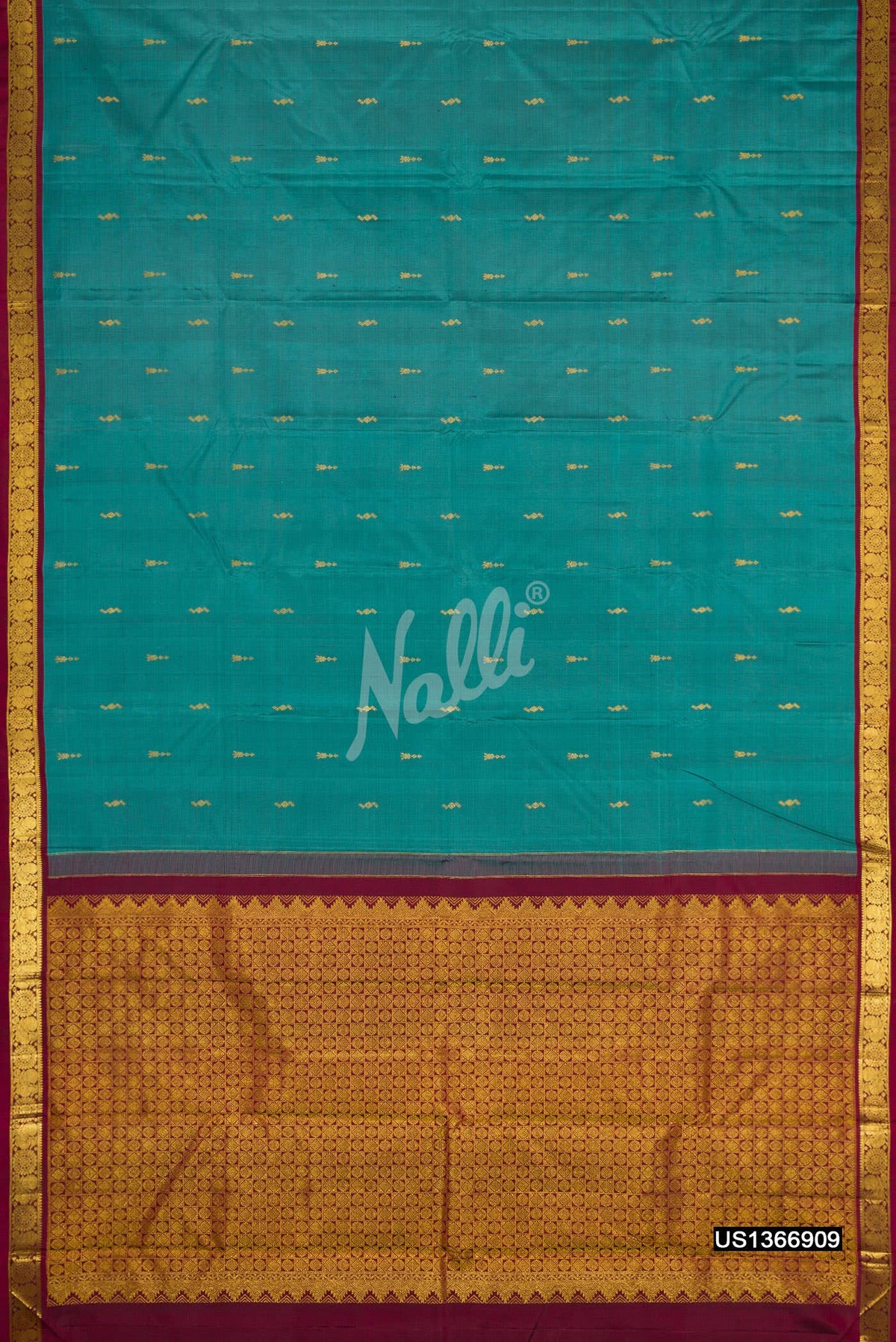 Light Blue Kanchipuram Silk Saree