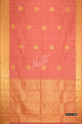 Rose Gold Kanchipuram Silk Saree
