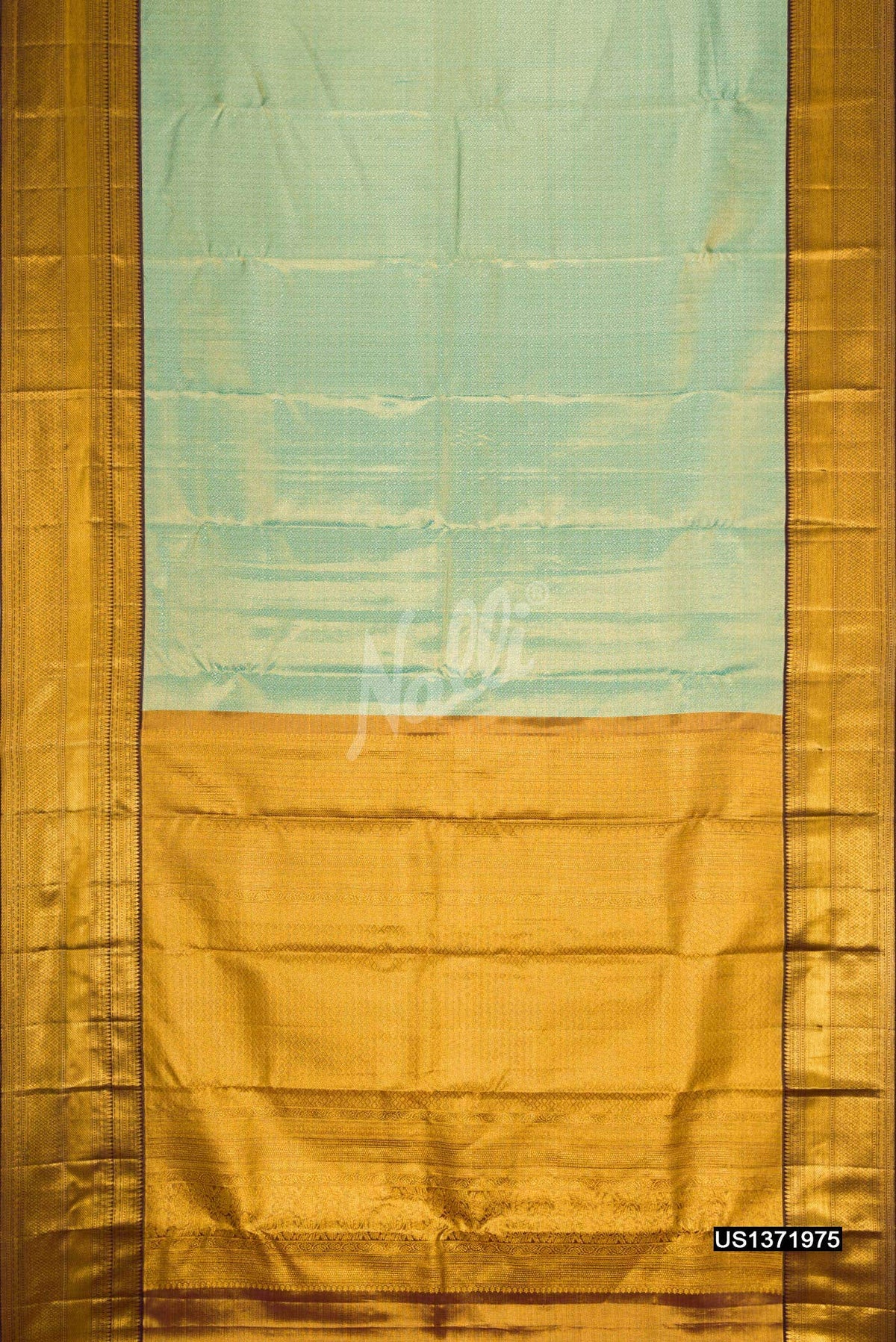 Light Blue Kanchipuram Tissue Silk Saree