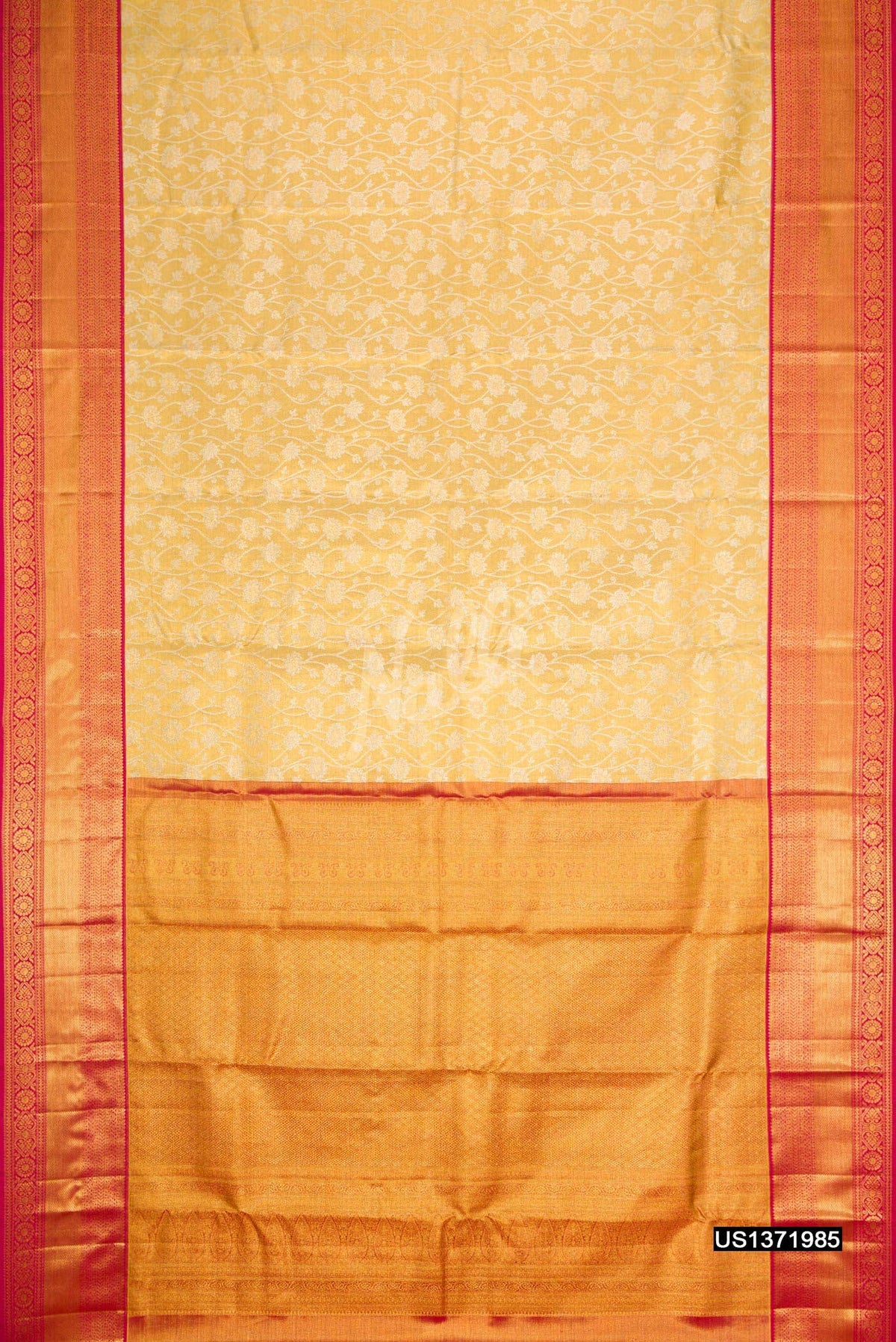 Gold Kanchipuram Tissue Silk Saree