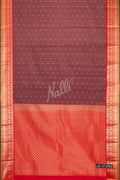 Brown Kanchipuram Silk Saree